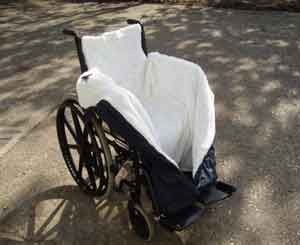 Forro polar para sillas de ruedas. Accesorios de movilidad de sillas de ruedas.